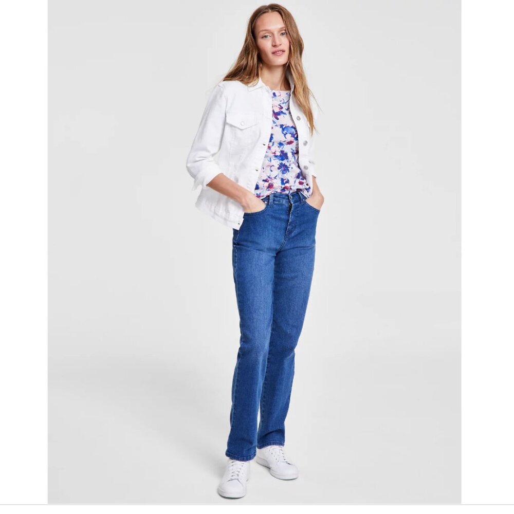 GLORIA VANDERBILT Amanda Classic Rise Blue Jeans